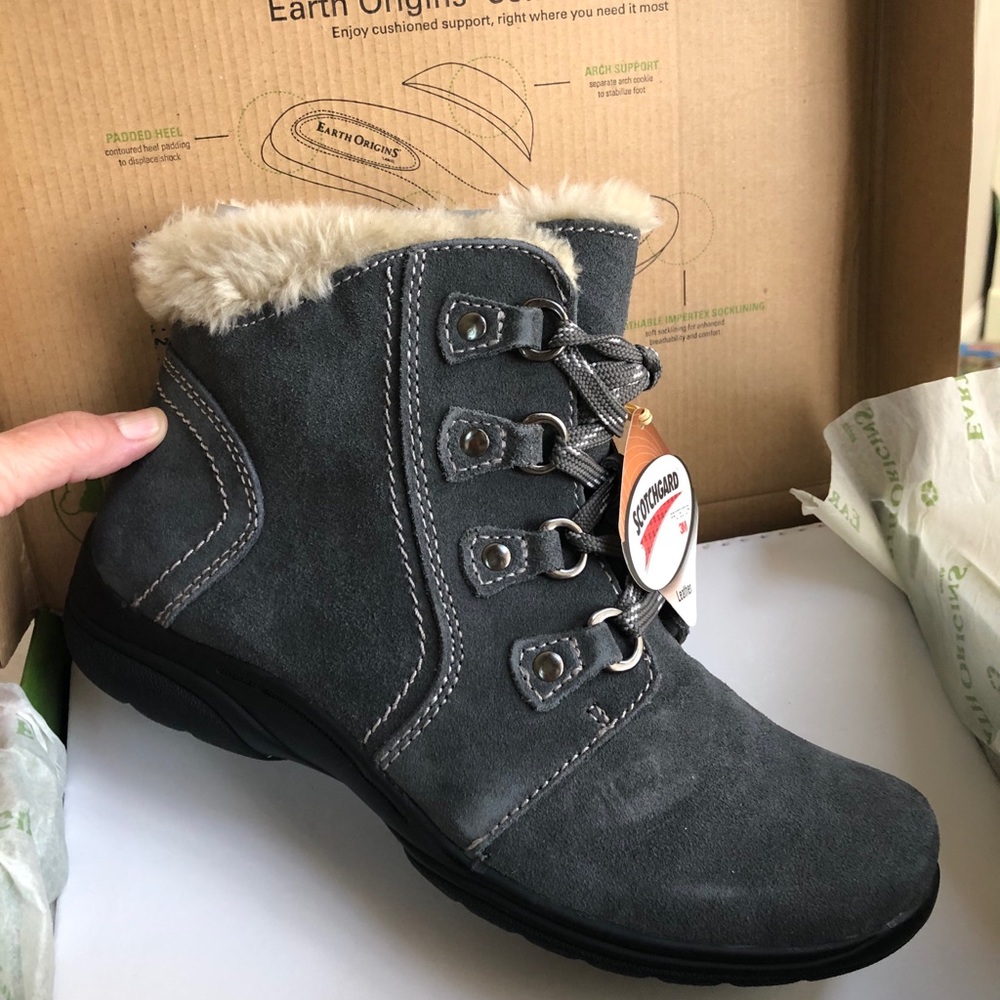 Earth Origins Grey Snow boots, 9W
